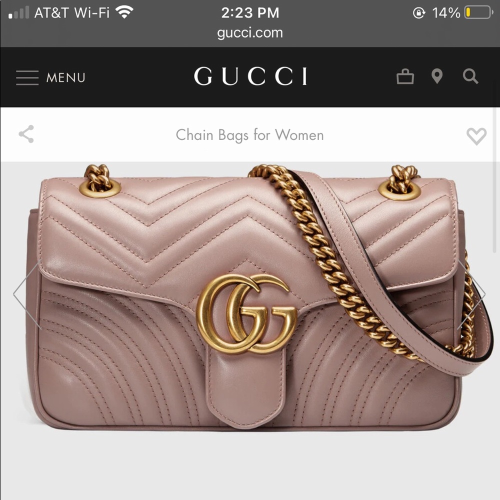 Gucci GG marmont matelasse shoulder bag